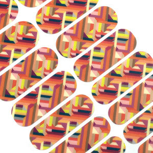 Jamberry Double Crossed Nail Wraps, Retired, Full